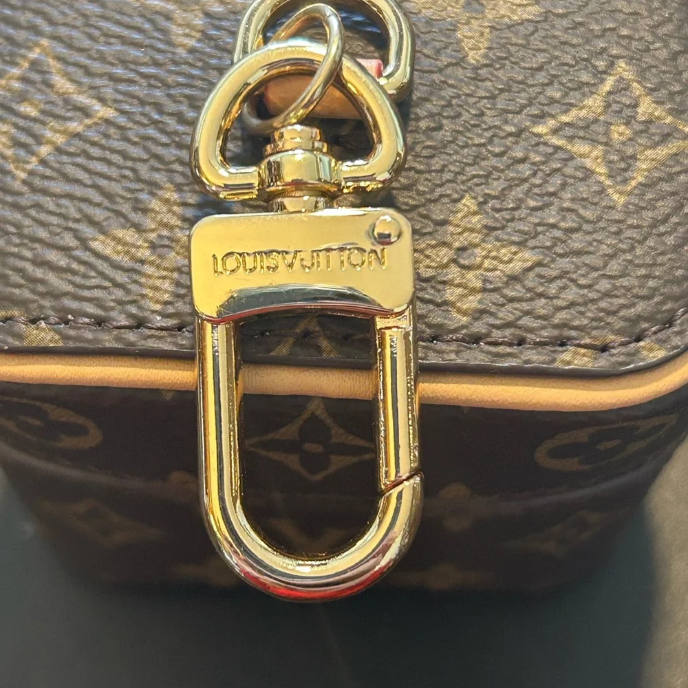 Brand New Upcycled LV Monogram Bag Charm/Lipstick Holder - Picture 2 of 4